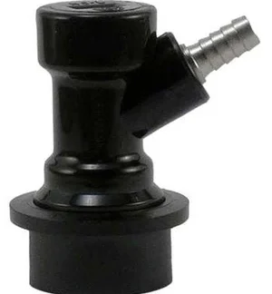 Ball Lock Disconnect Black Liquid Barb