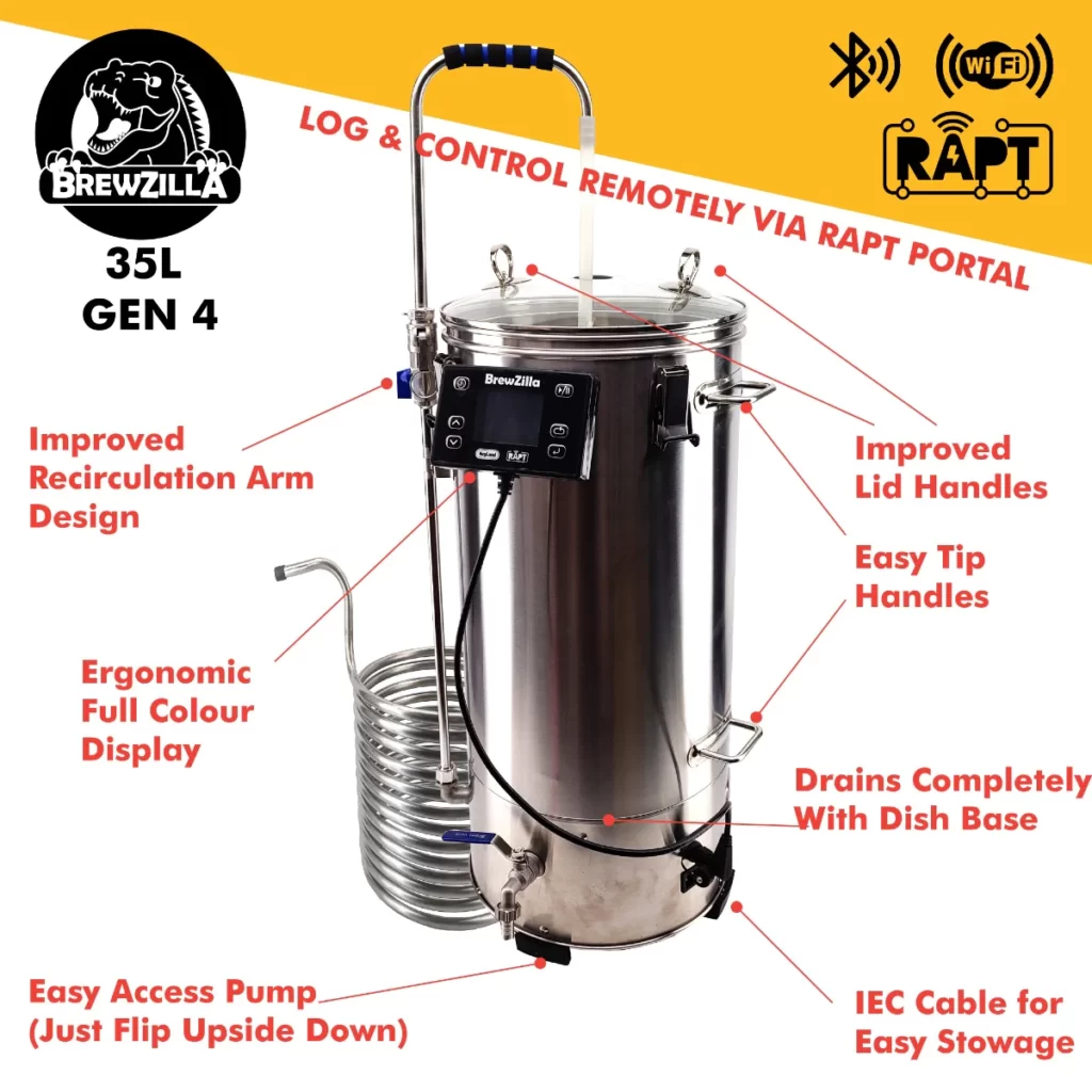 Gen 4 35L BrewZilla with Pump